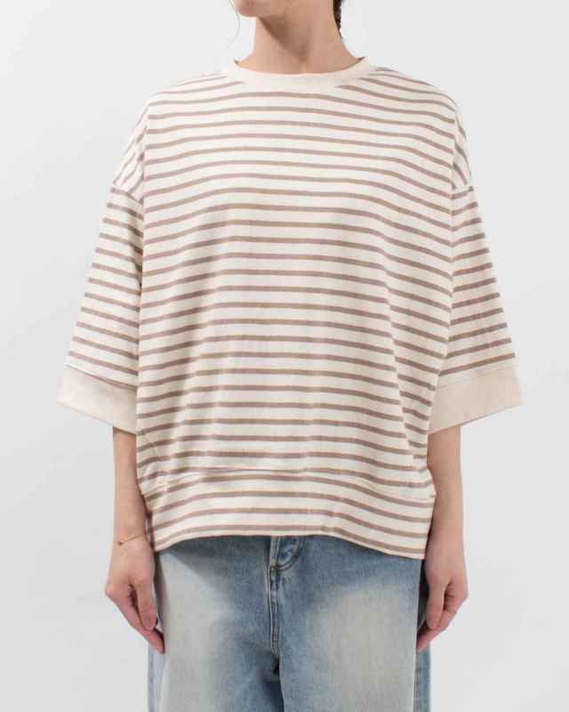 【送料無料】sloe 天竺 ボーダー ワイド クルー 半袖 Tシャツ 春 夏 秋 トップス スロウ 97-1205821 楽天市場】【送料無料】sloe 天竺 ボーダー ワイド クルー 半袖
