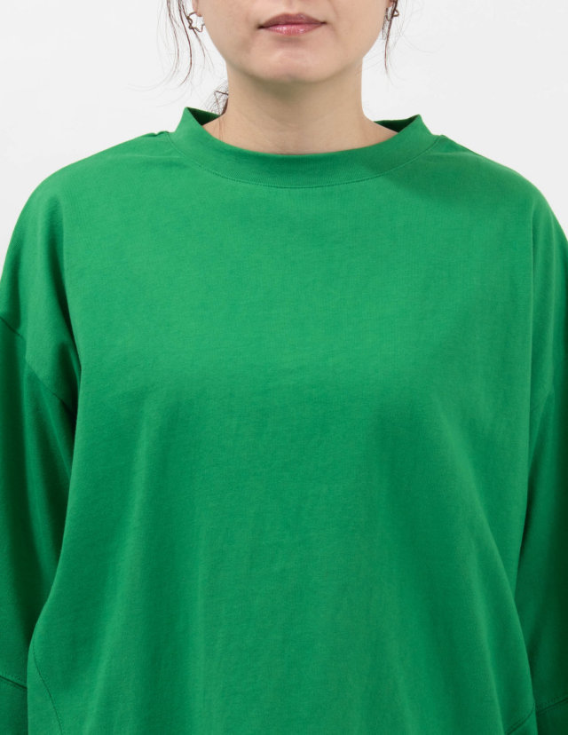 4211740  sloe 前後差ヘム ワイドスリーブプルオーバー