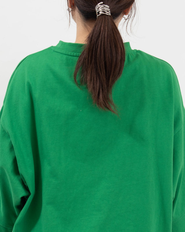 4211740  sloe 前後差ヘム ワイドスリーブプルオーバー