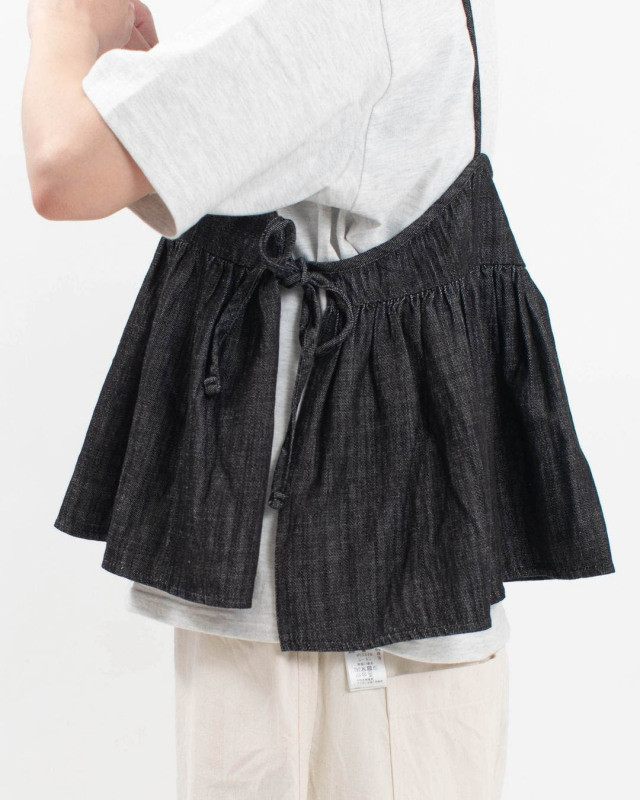 sloe スロウ デニムサイドリボンベスト 4404239 ナチュラル ファッション コーデ 服 30代 40代 ファッションカジュアル シンプル ベーシック レイヤード sloe デニムサイドリボンベスト｜ナチュラルファッション