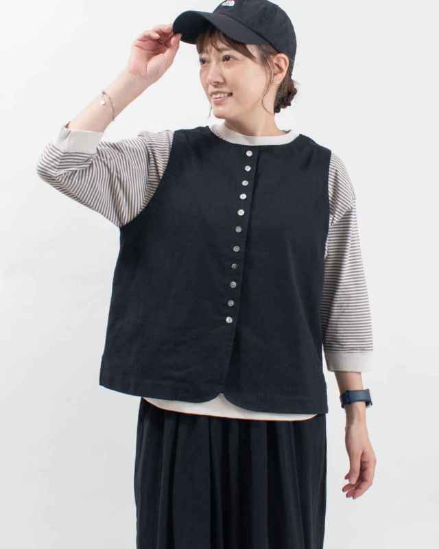 4406511 sloe ボタンいっぱい前後2WAYベスト