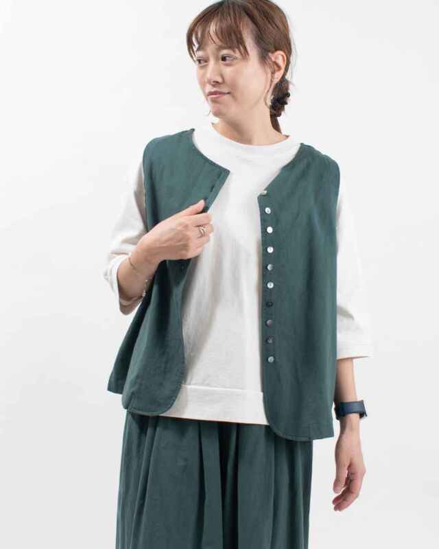 sloe ボタンいっぱい前後2WAYベスト