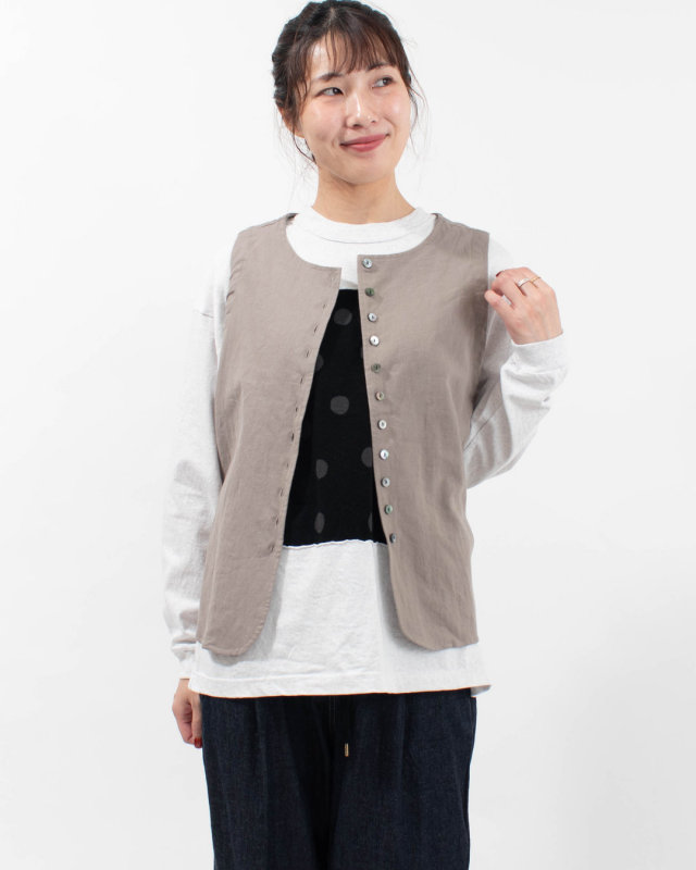 4406511 sloe ボタンいっぱい2WAYベスト