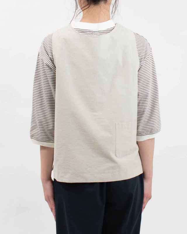 4406811-1  sloe コットンナイロンツイルボタンいっぱい前後2WAYベスト