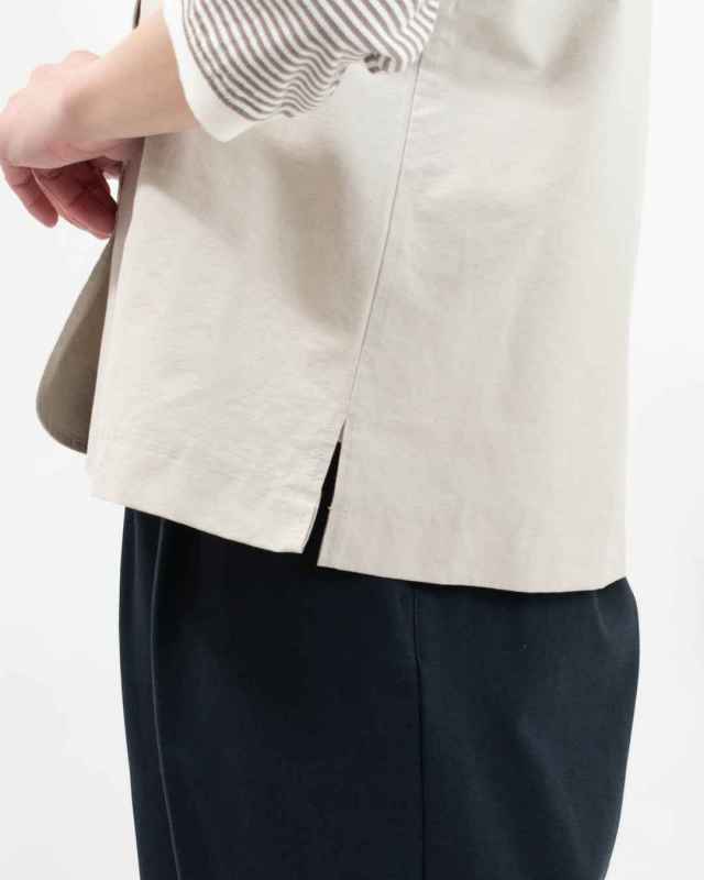 4406811-1  sloe コットンナイロンツイルボタンいっぱい前後2WAYベスト