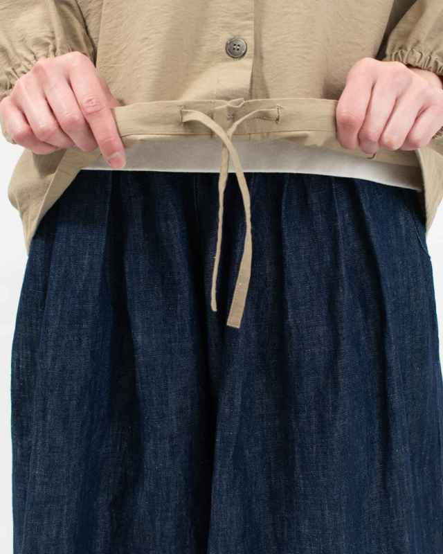 4409026  sloe コットンナイロンツイルワイド裾ひも袖ゴムカーディガン