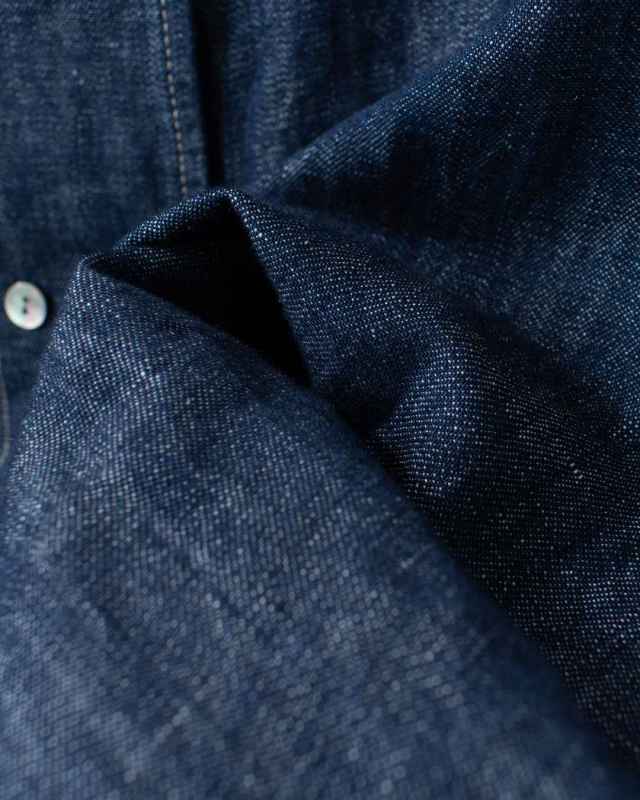 4411039  sloe リネンデニムWボタン前後2WAYベスト