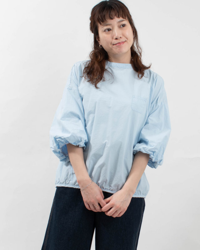 4411921 sloe タイプライター7分袖バルーンスリーブT