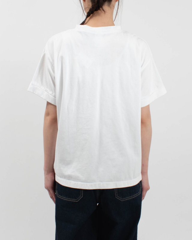 4601-6950 ista-ire コットンジャージー パッチワーク柄ポケットTEE