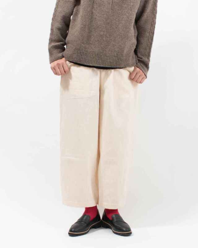 sloe 二重織りツイルバレルパンツ