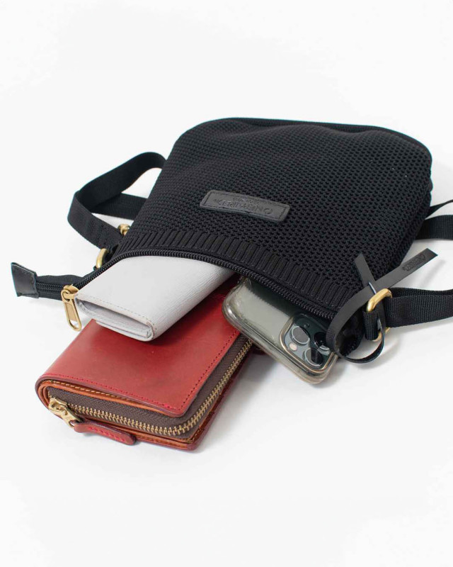 51088  ONEPAIRED/toleur ポリエステルニットミニショルダー