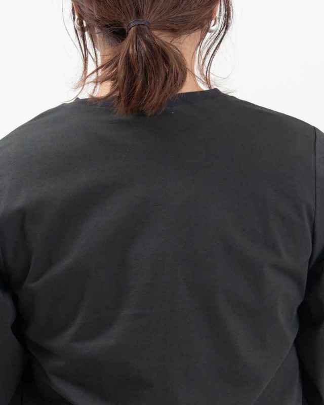 5142502  MAFRAIS シルケット天竺 接触冷感レースパッチロゴTシャツ