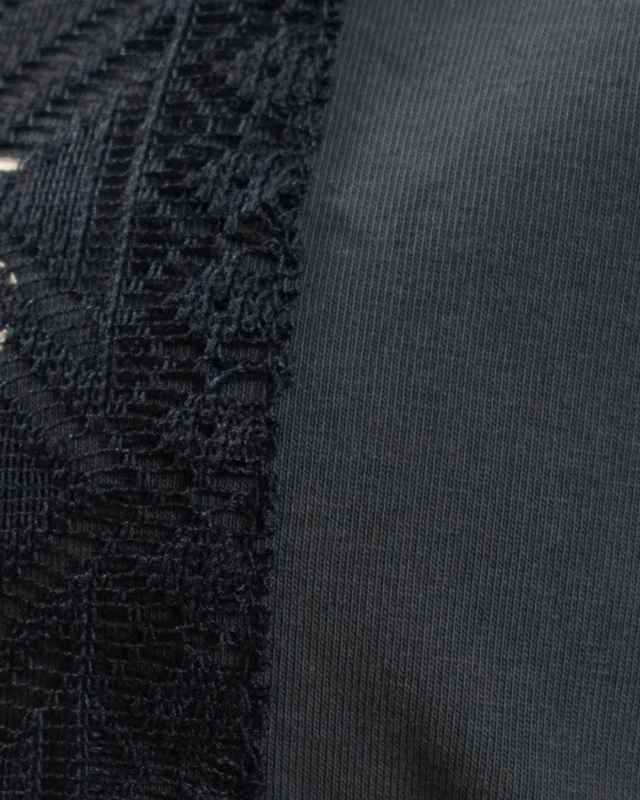 5142502  MAFRAIS シルケット天竺 接触冷感レースパッチロゴTシャツ