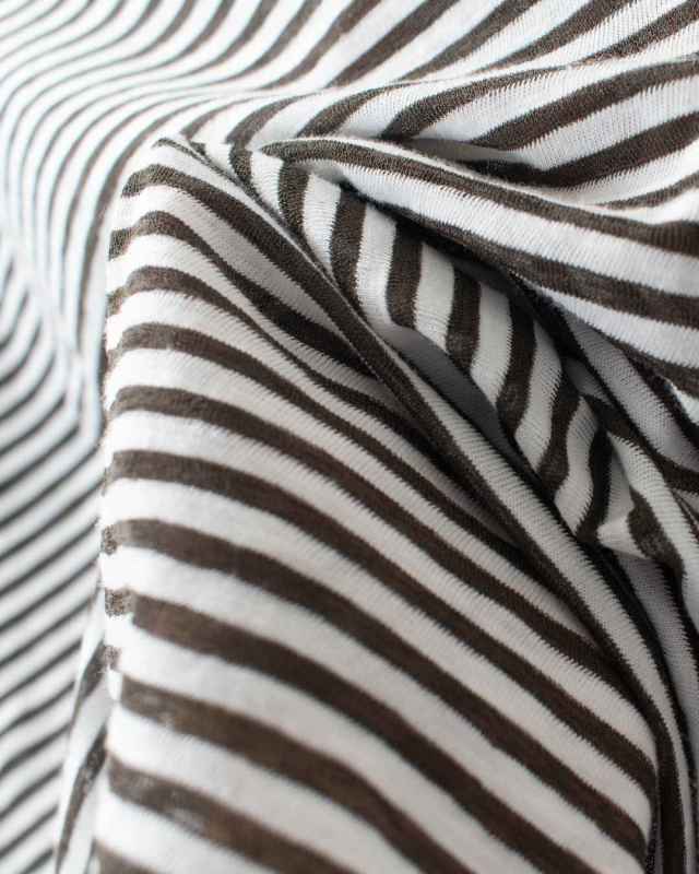 5646534 nuance of F シアーボーダー 長袖 Tシャツ ロンT 