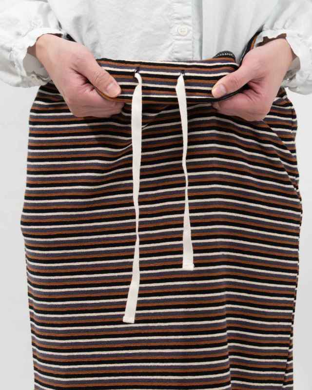 5687445  le colis パイルボーダー ナロースカート