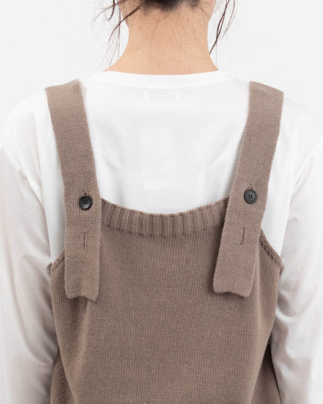 611104 mao made ざっくり 2way Aラインキャミベスト