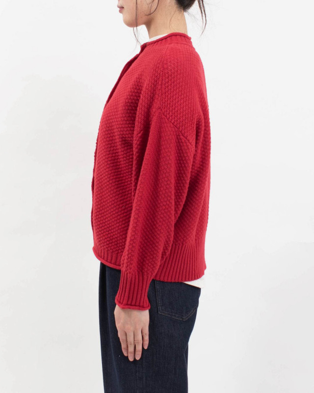 611106 mao made かのこ編み2WAYドルマンスリーブカーディガン