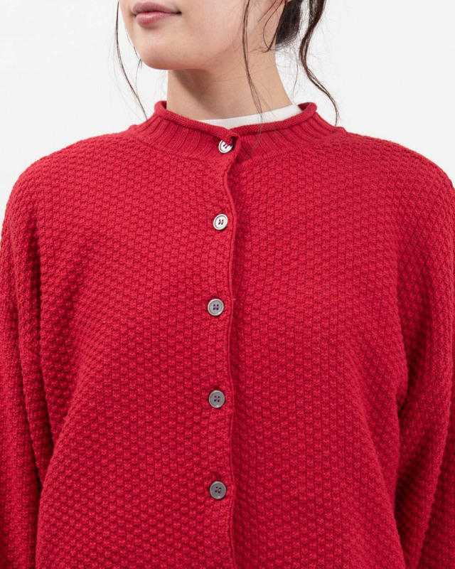 611106 mao made かのこ編み2WAYドルマンスリーブカーディガン