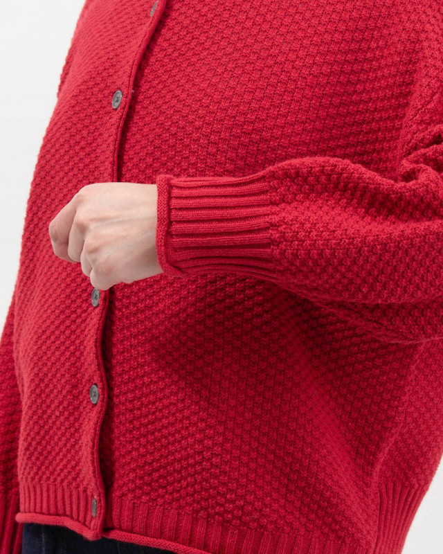 611106 mao made かのこ編み2WAYドルマンスリーブカーディガン