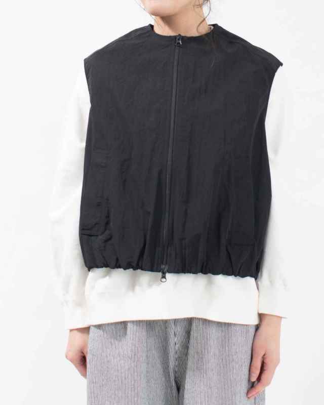 611307  mao made ヴィンテージウェザー バルーンシルエットZIP UP ベスト
