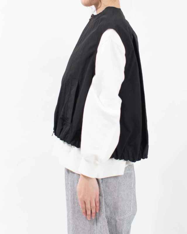 611307  mao made ヴィンテージウェザー バルーンシルエットZIP UP ベスト
