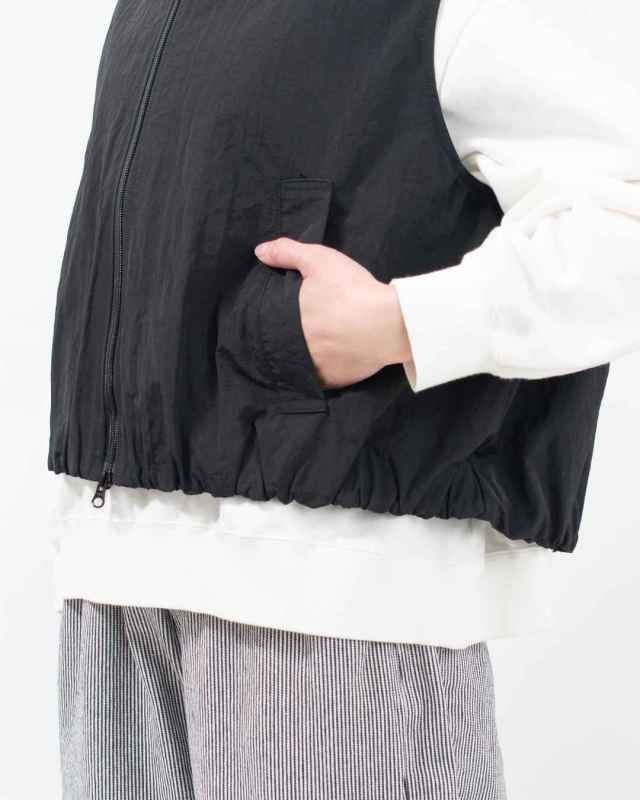 611307  mao made ヴィンテージウェザー バルーンシルエットZIP UP ベスト