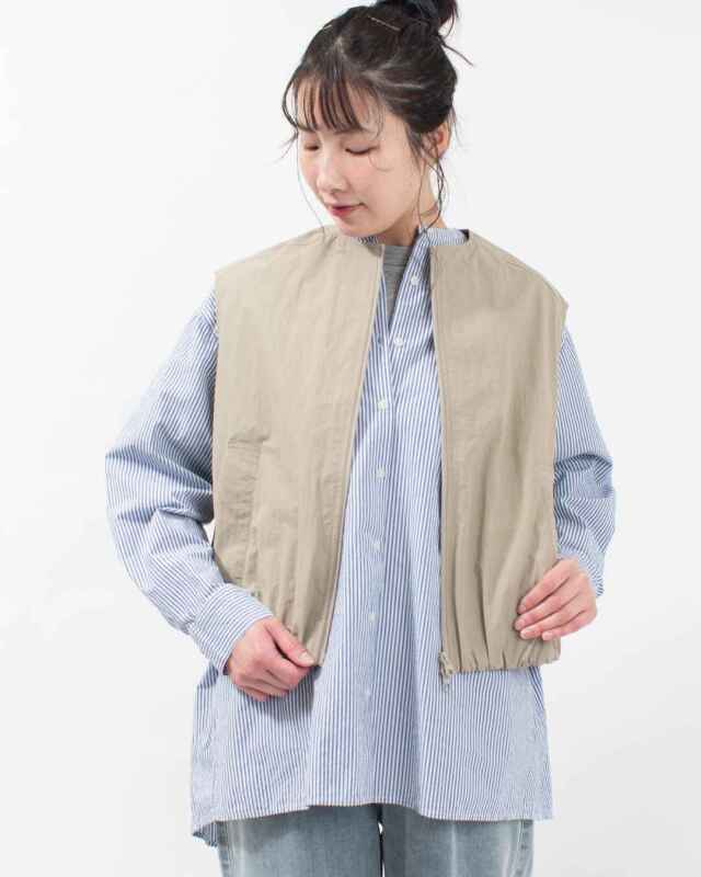 mao made ヴィンテージウェザー バルーンシルエットZIP UP ベスト【WEB限定】