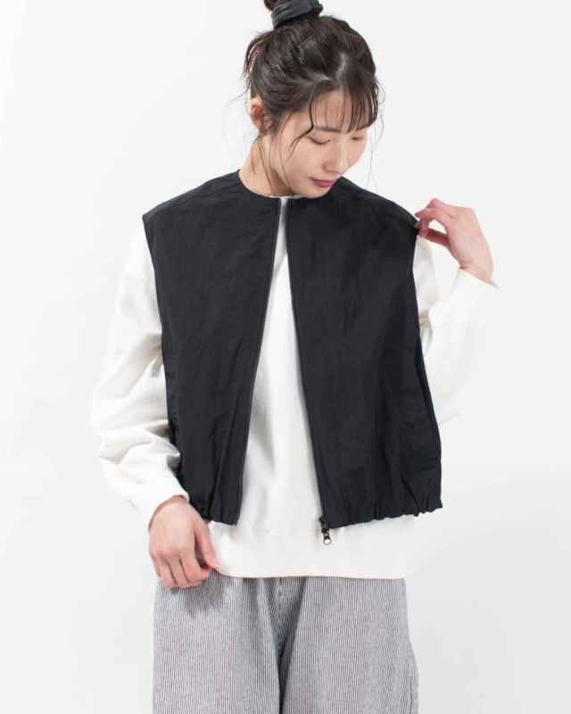 611307  mao made ヴィンテージウェザー バルーンシルエットZIP UP ベスト