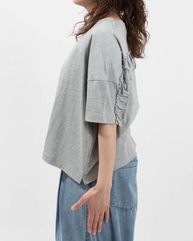 621207  mao made BACKふりふり フリルワイドTEE