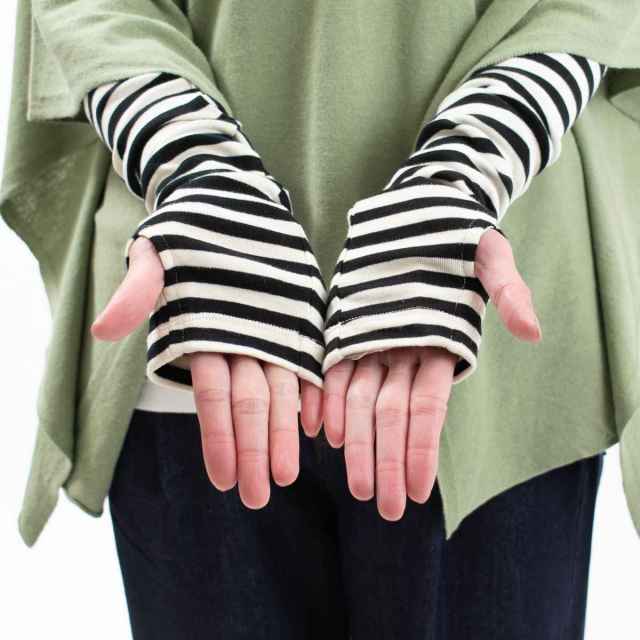 641-269 Bliss bunch オーガニックコットンフライス アームカバーロング丈