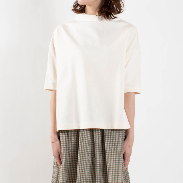 ⭐️新品⭐️【洗える】スーペリアジャージー Vネック半袖プルオーバー