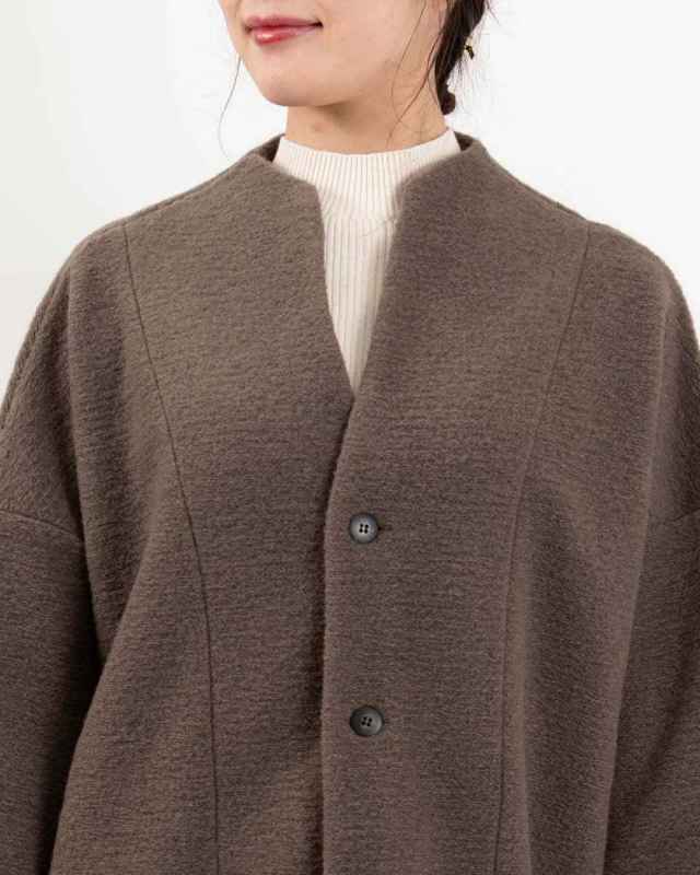 650240　NARU トラベルウールプレミアノッチコート