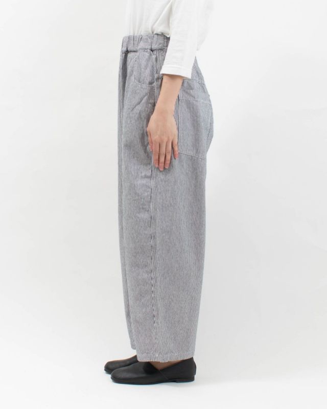 654810BE NARU 先染めヒッコリーノッポパンツ