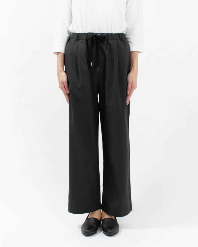 NARU LANATEC-ECOツイルストレッチイージーパンツ ｜ナチュラル