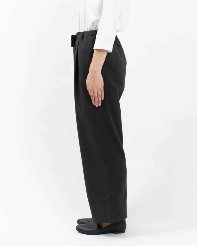 NARU LANATEC-ECOツイルストレッチイージーパンツ ｜ナチュラル