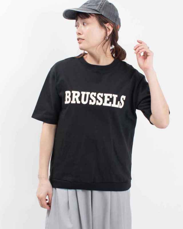 661020  NARU アーミーコットン度詰天竺 BRUSSELSプリントT