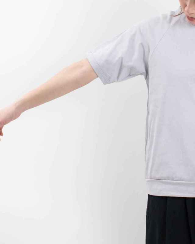 661021  NARU アーミーコットン度詰天竺ワイトラグランT