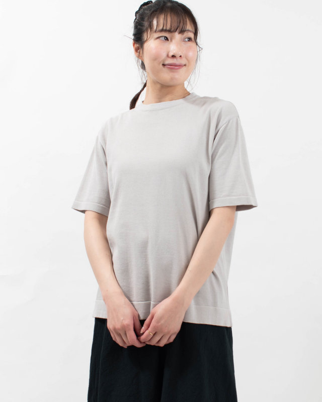 662700BF NARU スノーコットン 半袖ニットソー