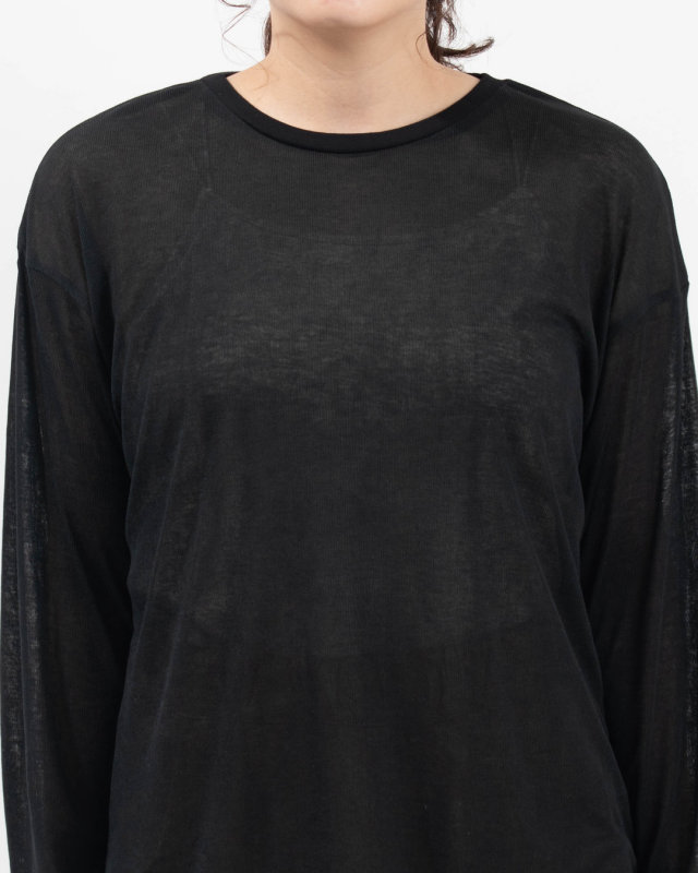 6645005 nuance of F コットン混シアー BASICゆるTシャツ