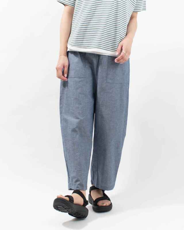 NARU 綿麻ダンガリークラフトパンツ