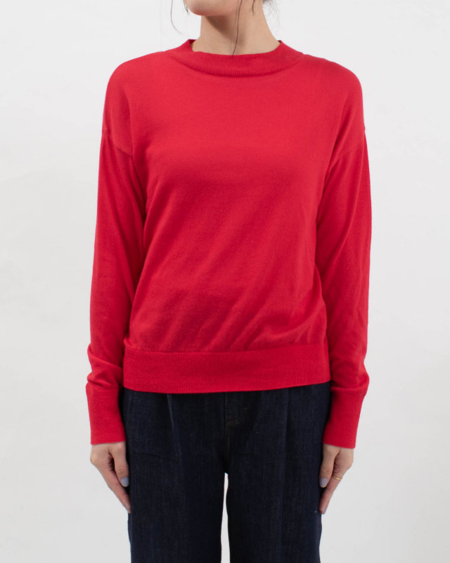 665705 NARU ムースヤーン ハイネックニット