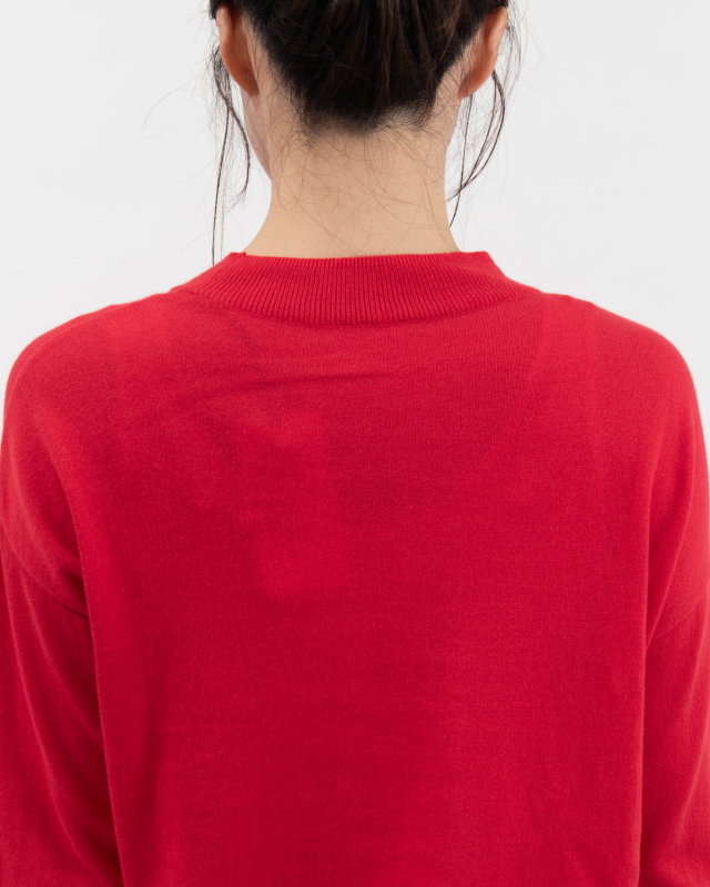 665705 NARU ムースヤーン ハイネックニット