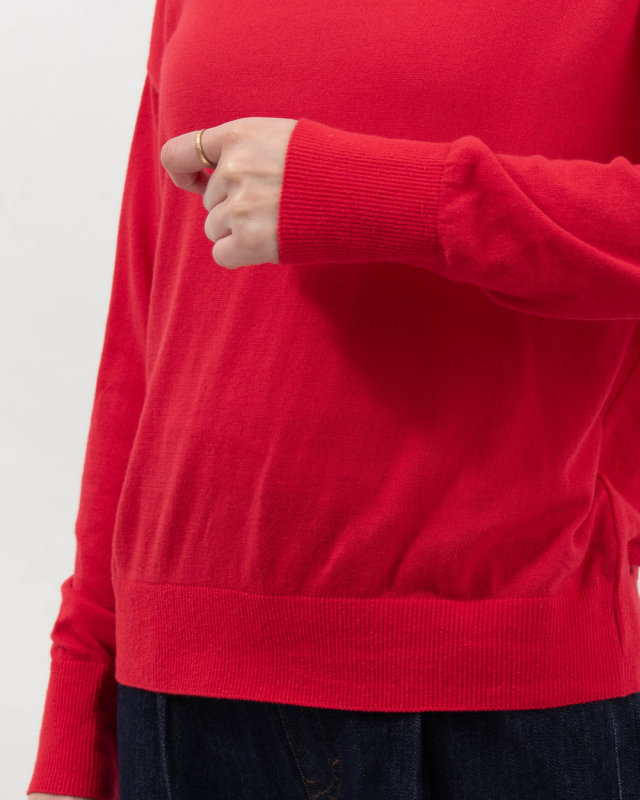 665705 NARU ムースヤーン ハイネックニット