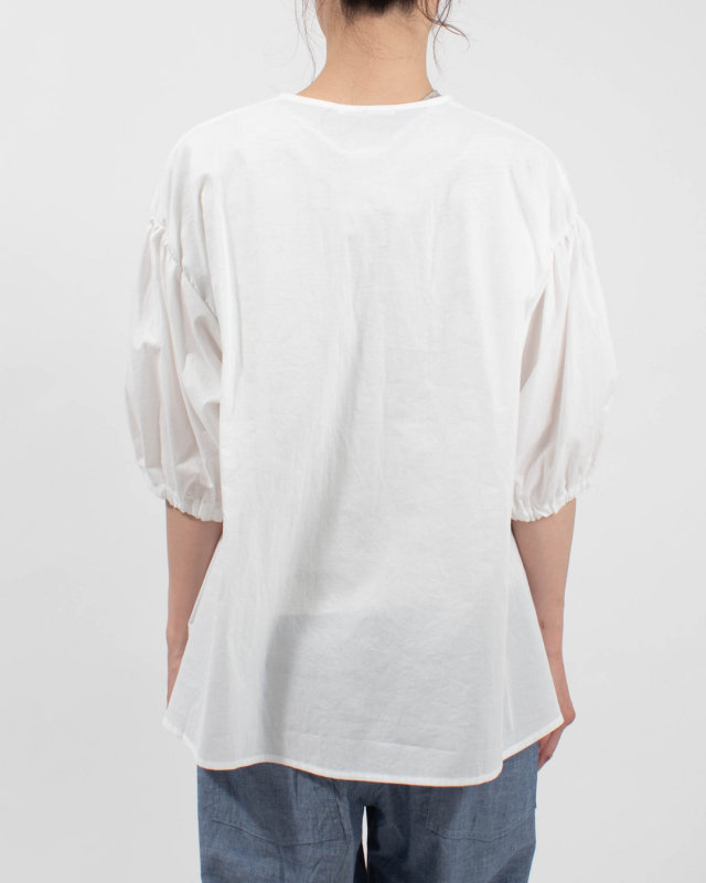 671916 NARU クリアワッシャーローン ロングシャツ