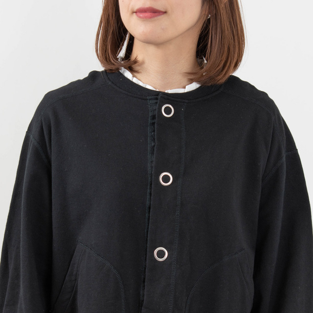 NARU 40/20ミニ裏毛×40/-スパンテレコ LIBRE裏毛ブルゾンジャケット744010