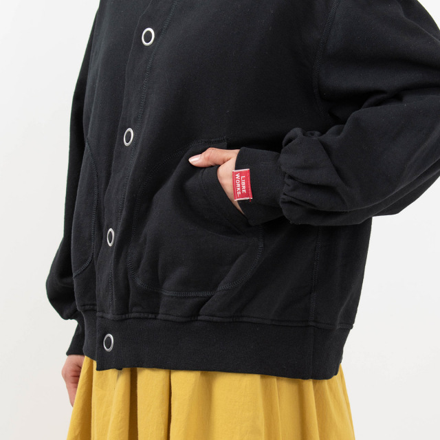 NARU 40/20ミニ裏毛×40/-スパンテレコ LIBRE裏毛ブルゾンジャケット744010