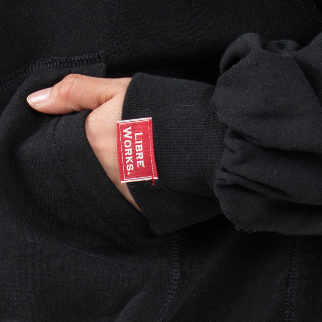 NARU 40/20ミニ裏毛×40/-スパンテレコ LIBRE裏毛ブルゾンジャケット744010