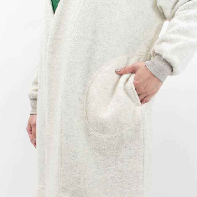 SALE 40%OFF Bliss bunch ブリスバンチ ウール 混 パイル Vネック ロング トッパー カーディガン (748-395)レディース ナチュラル 秋 冬 アウター 羽織り 暖か Bliss bunch SALE 40%OFF ブリスバンチ ウール 混 パイル V