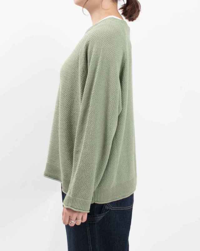 751-201  Bliss bunch 麻綿ニット ラグランプルオーバー