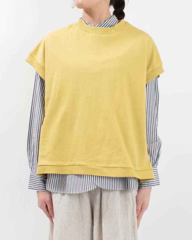 751-298  Bliss bunch ミニ裏毛サイドスリットプルオーバーベスト